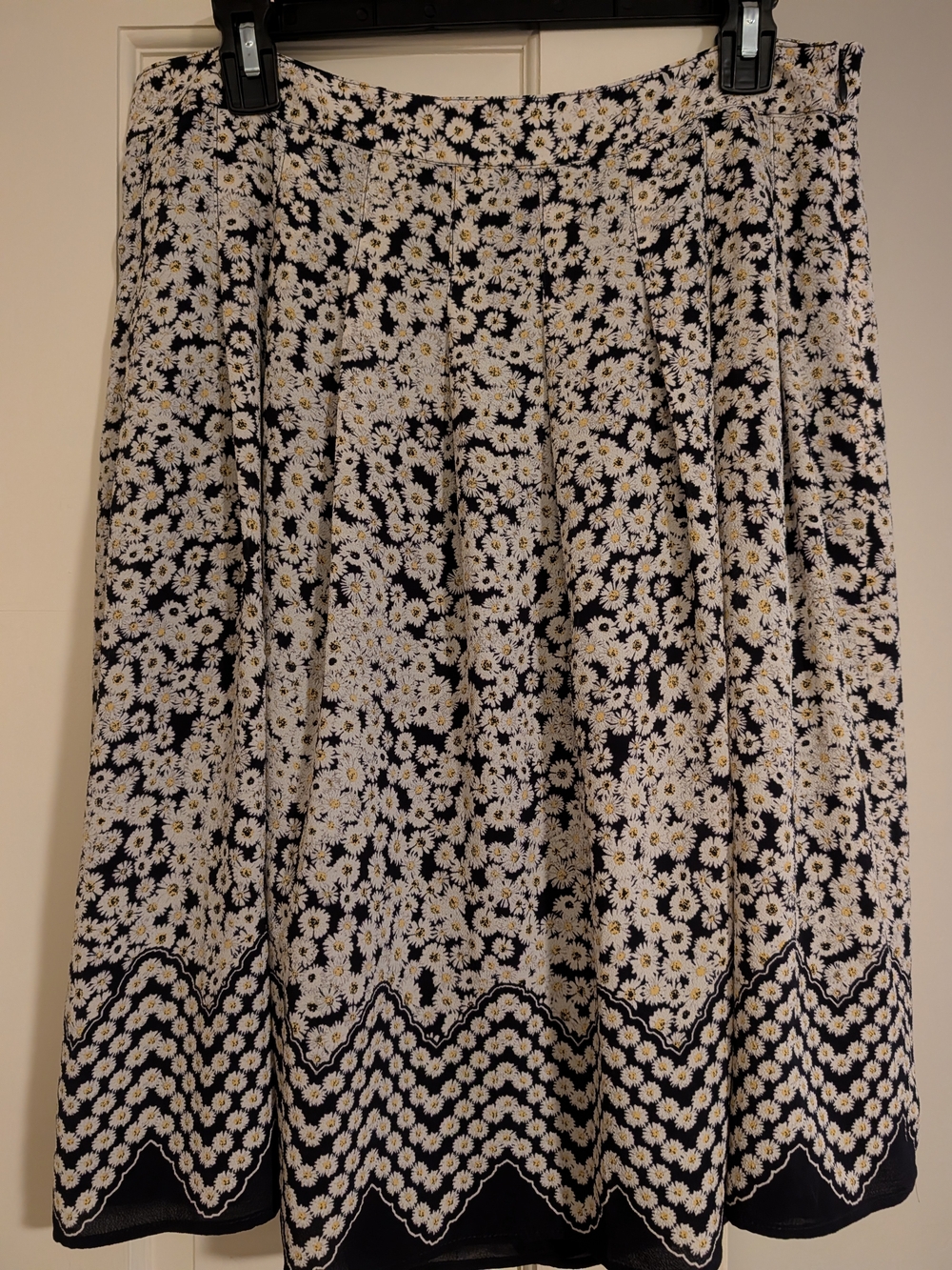 Talbots Daisy Midi Lined Crepe Skirt